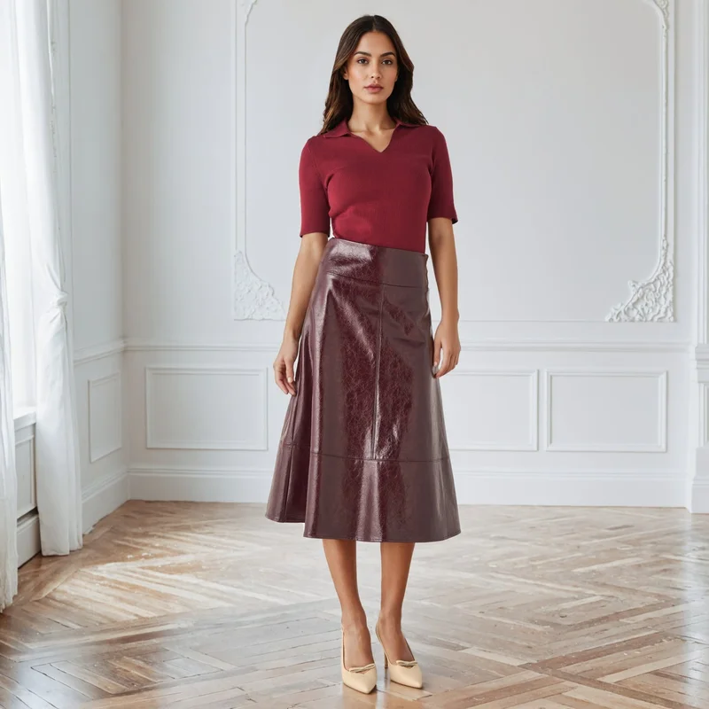 سبلاش فيڤ Textured V-neck Polo T-shirt