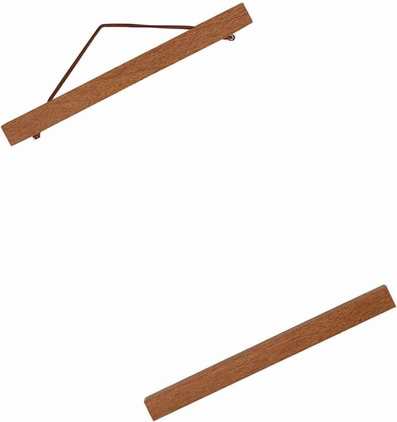 Magnetic Sawdust Poster Hanger for Artwork Prints and Photos Secure Hold with Embedded Magnets Versatile Display Solution Teak Wood Frame 21cm Modern DIY Home Decor - Image 2