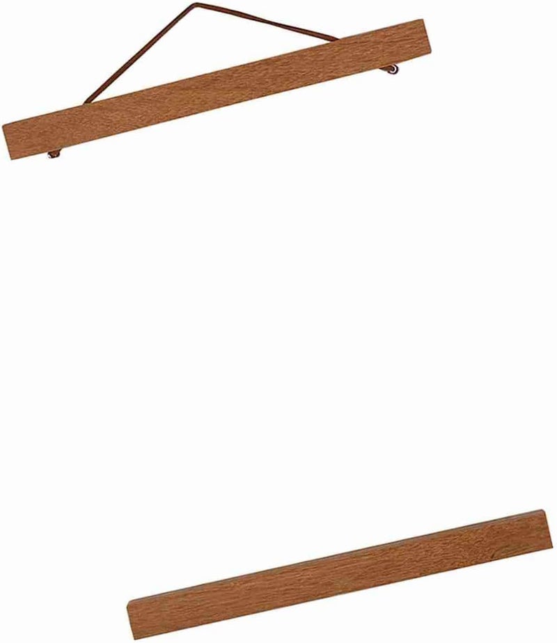 Magnetic Sawdust Poster Hanger for Artwork Prints and Photos Secure Hold with Embedded Magnets Versatile Display Solution Teak Wood Frame 21cm Modern DIY Home Decor - Image 3