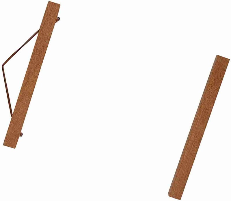 Magnetic Sawdust Poster Hanger for Artwork Prints and Photos Secure Hold with Embedded Magnets Versatile Display Solution Teak Wood Frame 21cm Modern DIY Home Decor - Image 1
