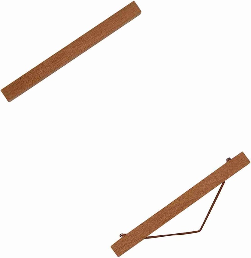 Magnetic Sawdust Poster Hanger for Artwork Prints and Photos Secure Hold with Embedded Magnets Versatile Display Solution Teak Wood Frame 21cm Modern DIY Home Decor - Image 4
