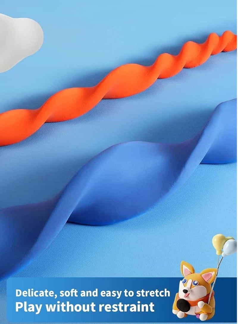 ميتوي 36 لون رغوة الهواء الجاف الطين للأطفال مع 3 أدوات النحت ، لتقوم بها بنفسك صب الطين هدية للبنين والبنات - Image 2