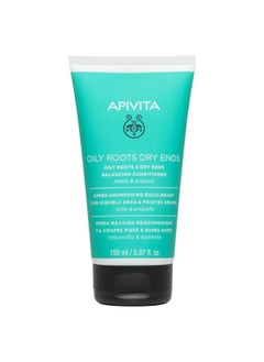 Apivita Pivita Conditioner For Oily Roots And Dry Ends For Men And Women Balances Nourishes Hydrates Boosts Volume Repairs Damaged Hair Prevents Breakage & Split Ends With Aloe & Vitamin E 5.07 Fl Oz  - Image 2