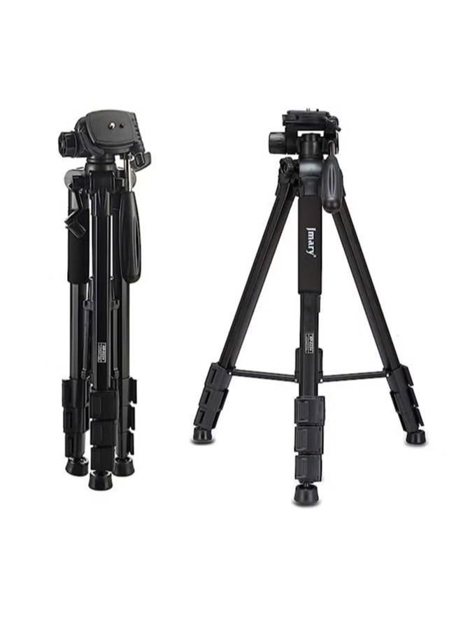 Jmary KP-2234 Professional Aluminium Tripod for All DSLR Cameras  Black - Image 1