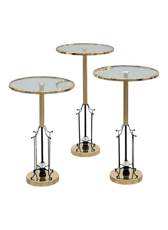 Generic 3-piece side serving tables for an elegant and perfect home, suitable for serving coffee and tea 
