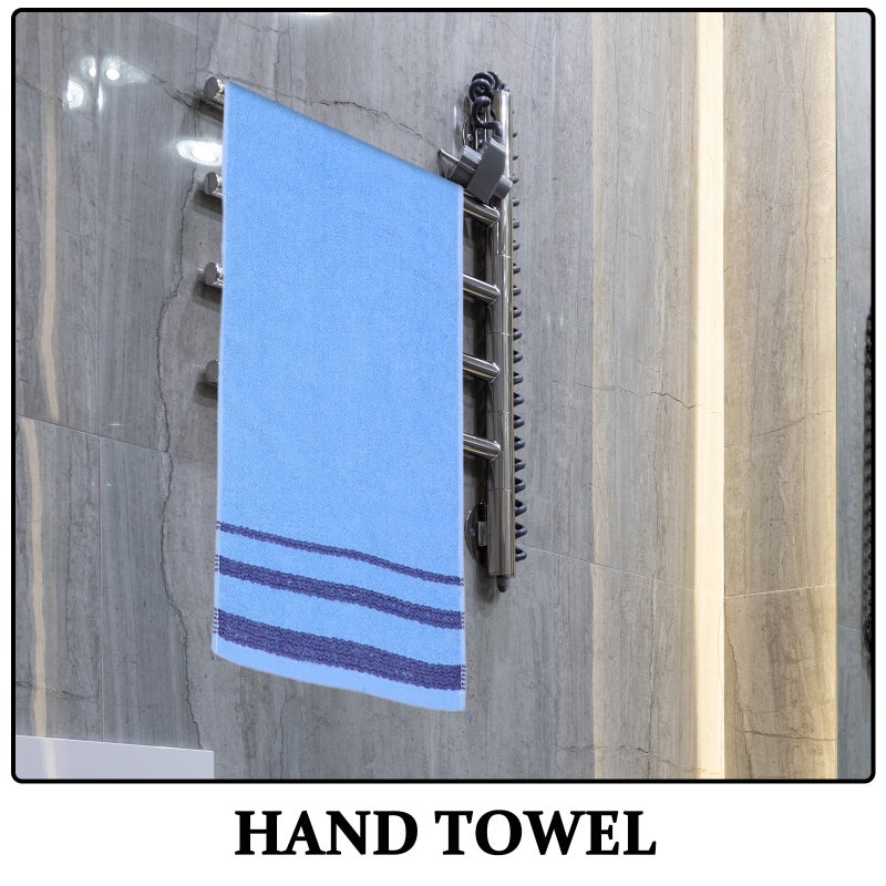 3pcs Cotton Hand Towels: Wash Cloths For Face And Hands - Soft Absorbent And Quick Drying - For Bathroom Kitchen And Gym - Image 2