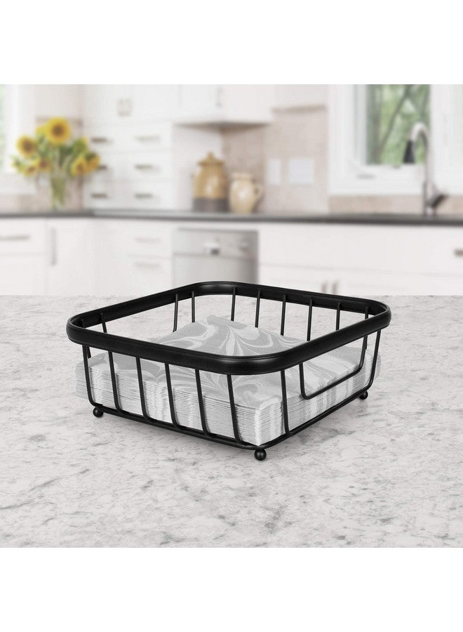 Spectrum Spectrum 010591016458 Ashley Flat Napkin Holder, Black  - Image 5