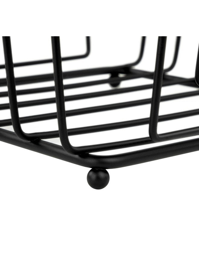 Spectrum Spectrum 010591016458 Ashley Flat Napkin Holder, Black  - Image 3