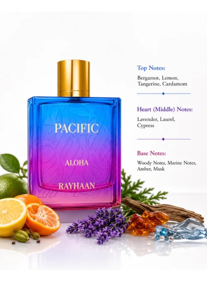 Rayhaan Pacific Aloha 100ml EDP - Men - Image 4