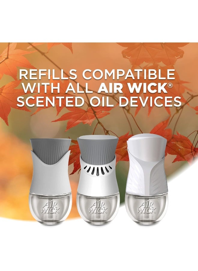 Air Wick Air Wick Plug in Scented Oil 5 Refills, Bonfire and Crisp Fall Air, Essential Oils, Air Freshener Fall Scent, Fall décor - Image 3