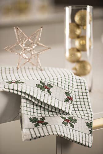 Samuel Lamont Poli Dri Tea Towels - Set of 3 100% Cotton 27.5 x 19 Inch (Holly) - Image 2