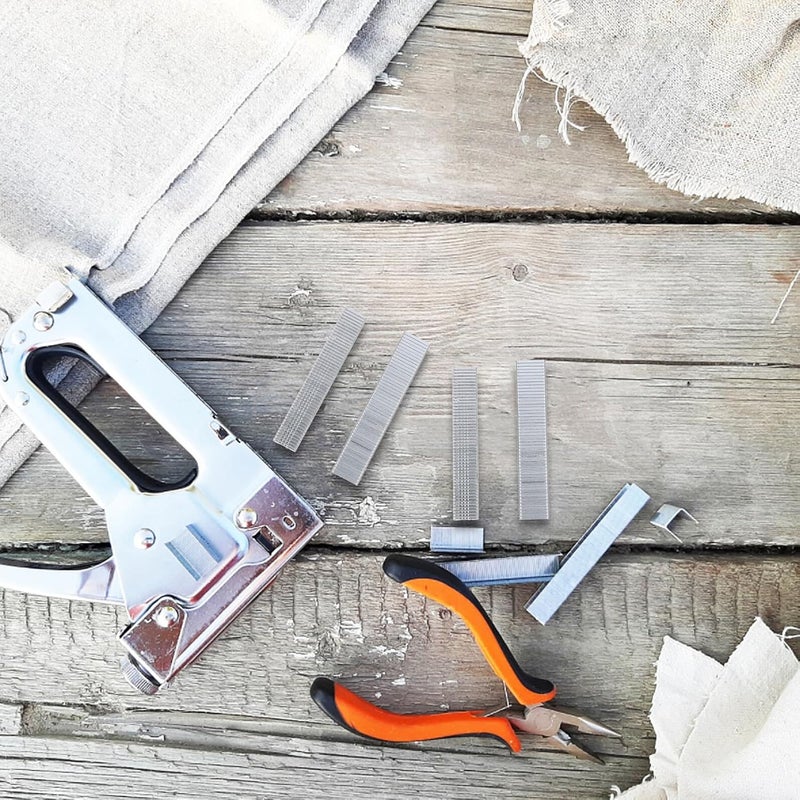 2000pcs Metal Staples Refill for Stapler Gun, 1000pcs U-Shaped Nails + 1000pcs T-Shaped Nails, Standard Size for Woodworking, DIY Projects, and Advertising Use - Image 4