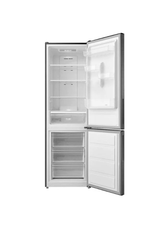 مديا Refrigerator 330L Bottom Freezer No Frost LED Lighting, Reversible Door Digital Display Super Cooling MDRB489FGN46 silver - Image 3