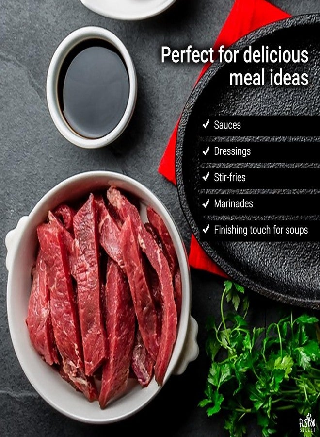 Fusion Select 500ml Chinese Black Vinegar - Authentic Chinkiang Black Vinegar for Cooking, Sauces, Dressings - Zero Artificial Color & Flavors - Aged for 3 years - Kitchen Condiments & Ingredients - Image 4