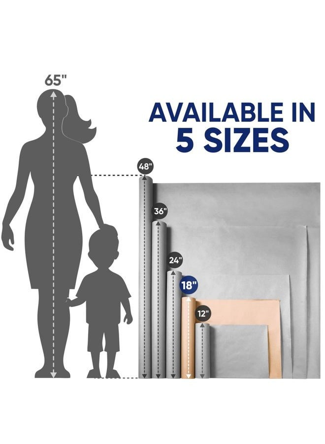 Paclord 18" x 1200" (100 ft) Black Construction Paper Roll, 45 lbs Thickness – Made in USA Construction Kraft Paper Roll for School Projects – Colored Paper for Arts & Crafts, Decorations - Image 4
