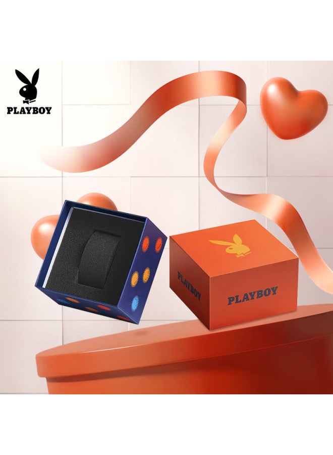 Playboy Men's Fashion Trendy Quartz Watch Student Wrisch Luminous Waterproof Mechanical Style Gift For Boyfriend - Image 1