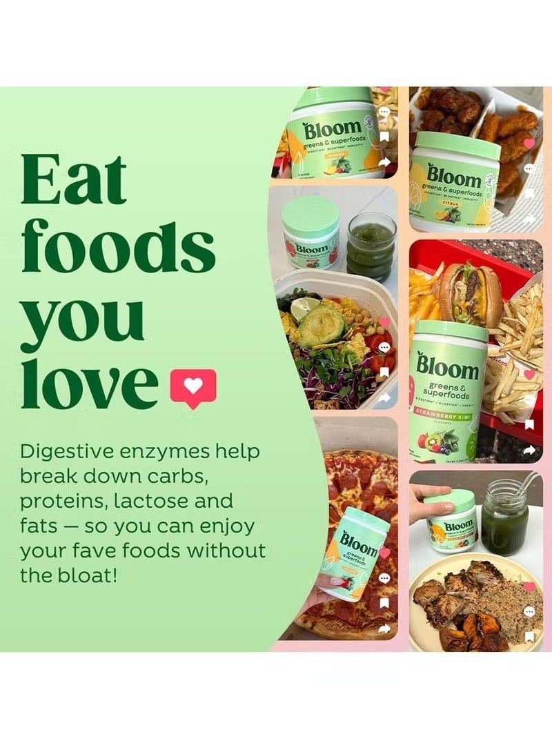 Bloom Nutrition Green Juice Powder Strawberry-Kiwi Flavor 170g - Image 4