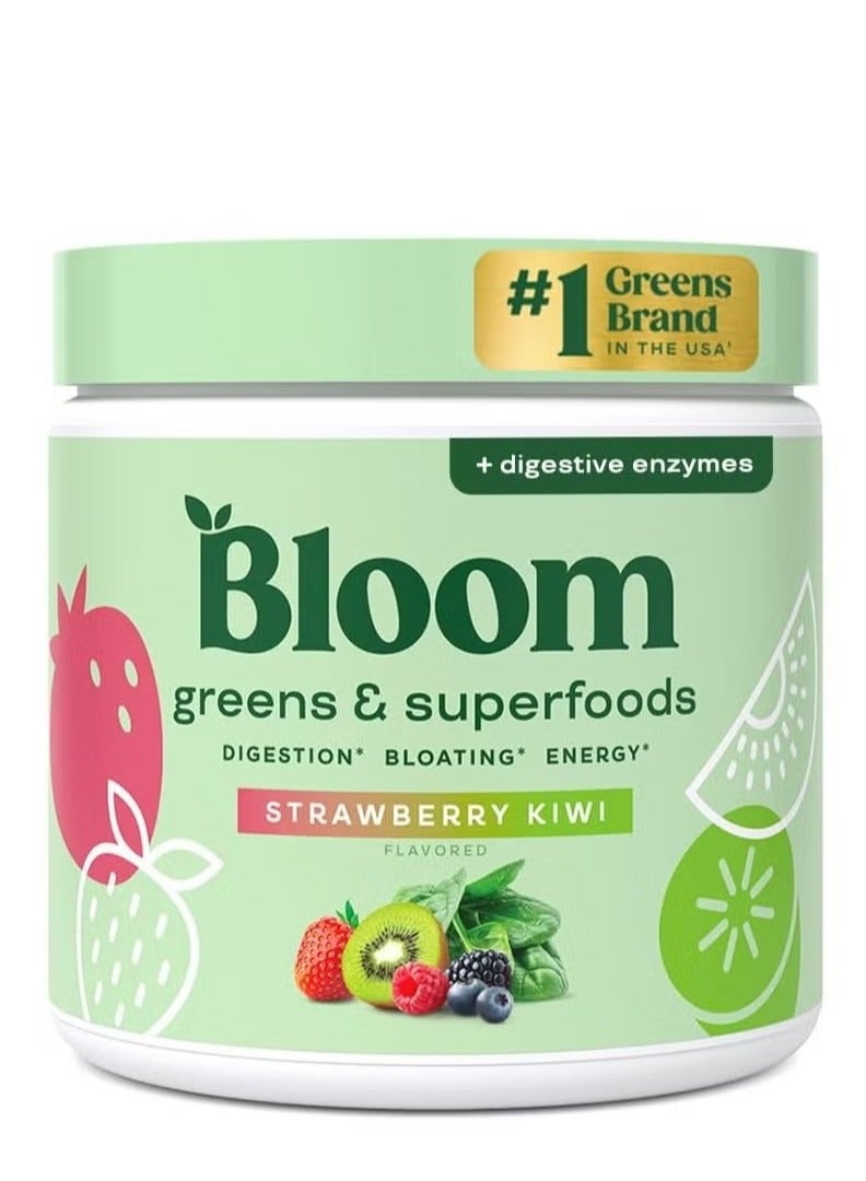 Bloom Nutrition Green Juice Powder Strawberry-Kiwi Flavor 170g - Image 2