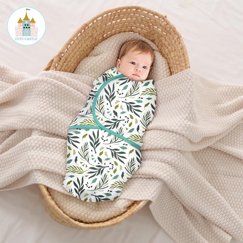 Cute Castle 3Pack Baby Swaddle Sleep Sacks  Newborn Swaddle Sack  Ergonomic Baby Swaddles Blanket Warp for Boys and Girls  Baby Essentials 03 Months  Green - Image 4