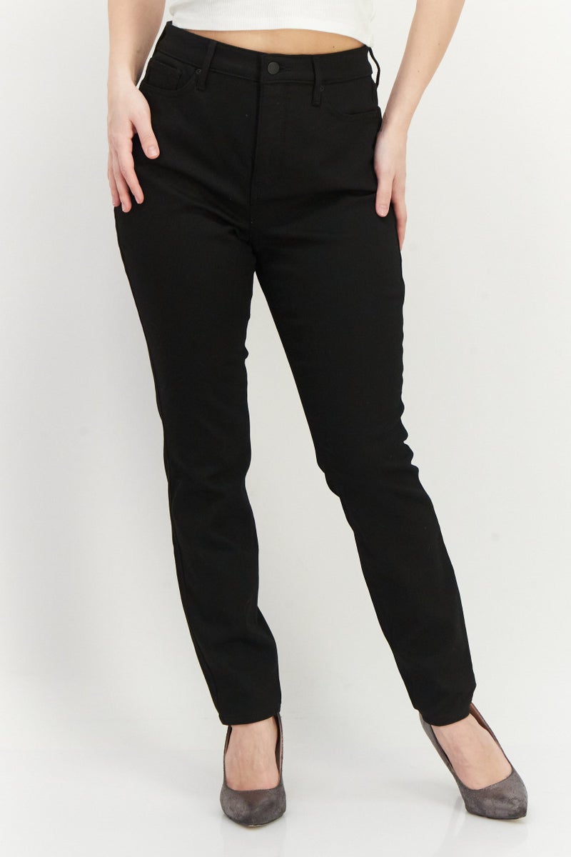 NYDJ Women Skinny Fit High Waist Stretchable Denim, Black - Image 1