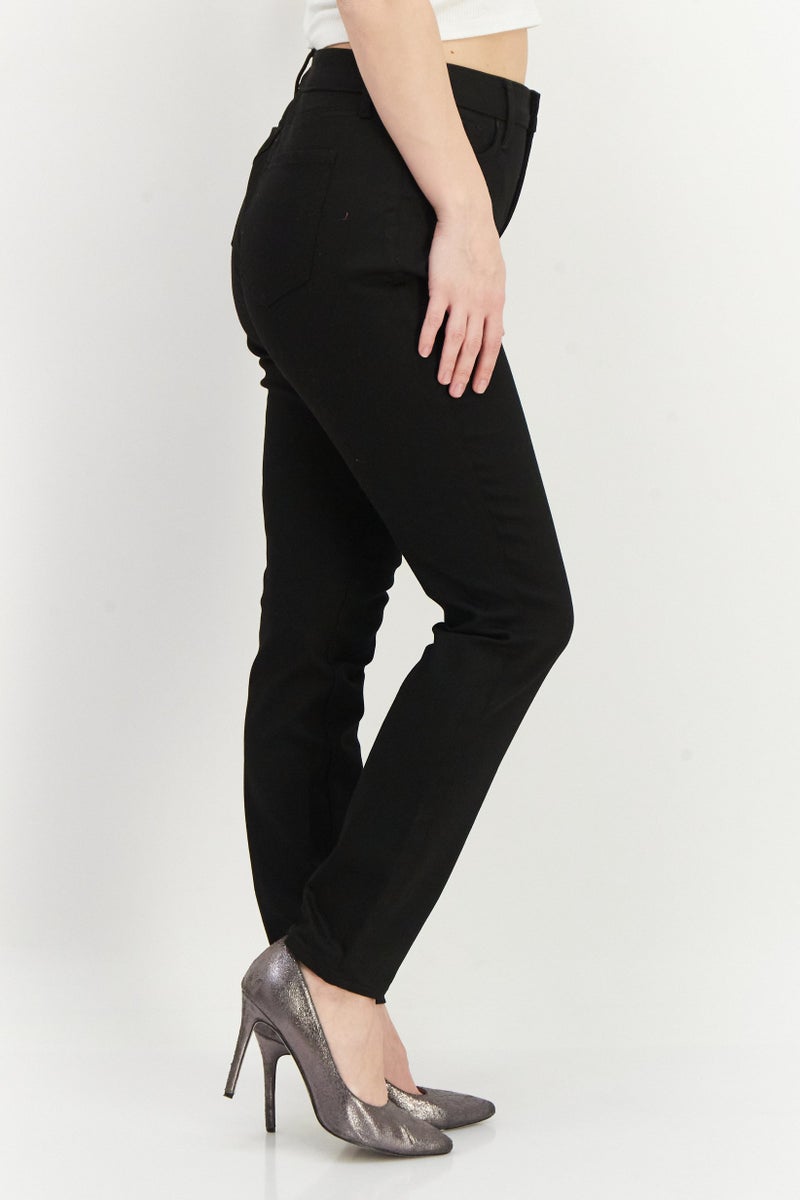 NYDJ Women Skinny Fit High Waist Stretchable Denim, Black - Image 2