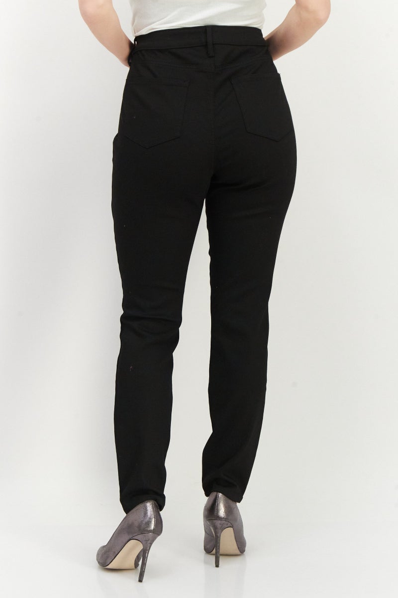 NYDJ Women Skinny Fit High Waist Stretchable Denim, Black - Image 4