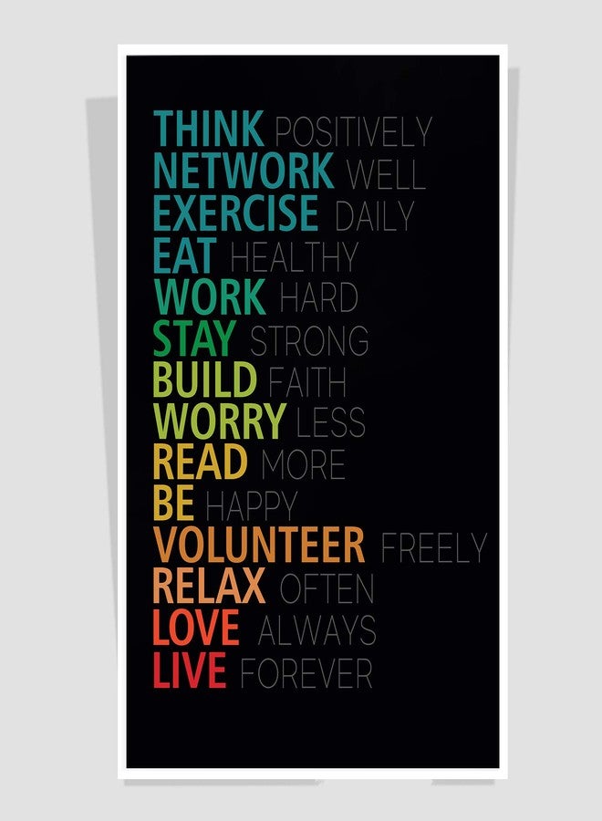 Art Bundle The Stylish Digital Think-Positively Print Poster for Room Home Wall Decals and Paintings Collection to Grace Any Place (12 x 18 inch) - Image 2