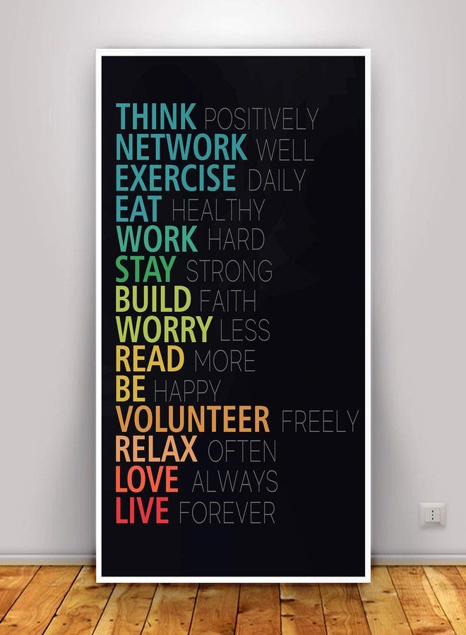Art Bundle The Stylish Digital Think-Positively Print Poster for Room Home Wall Decals and Paintings Collection to Grace Any Place (12 x 18 inch) - Image 3