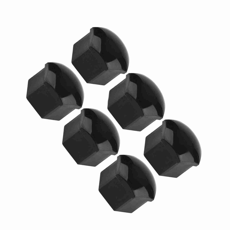 Black Wheel Nut Caps 19mm Rust Proof Decorative Cover Set of 20 Pieces for Car - Image 4
