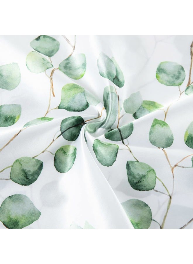 EXQ Home Silky Satin Pillowcase for Hair and Skin,Printed Pillow Cases Standard Size Set of 2 Satin Pillow Case 2 Pack with Envelope Closure(Ink Leaf, 20x26) - Image 5