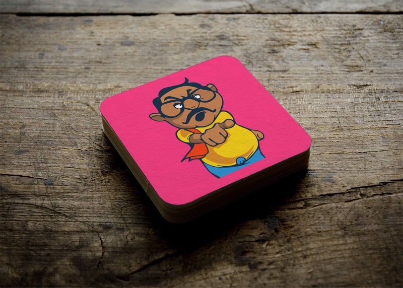 Yey Tea Coaster Set Stylish Anna Printed, MDF Wood Material Coasters for Home and Kitchen, Office Table, Dining Table, Home Decor (3.5x3.5 inches, Set of 4) - Image 5