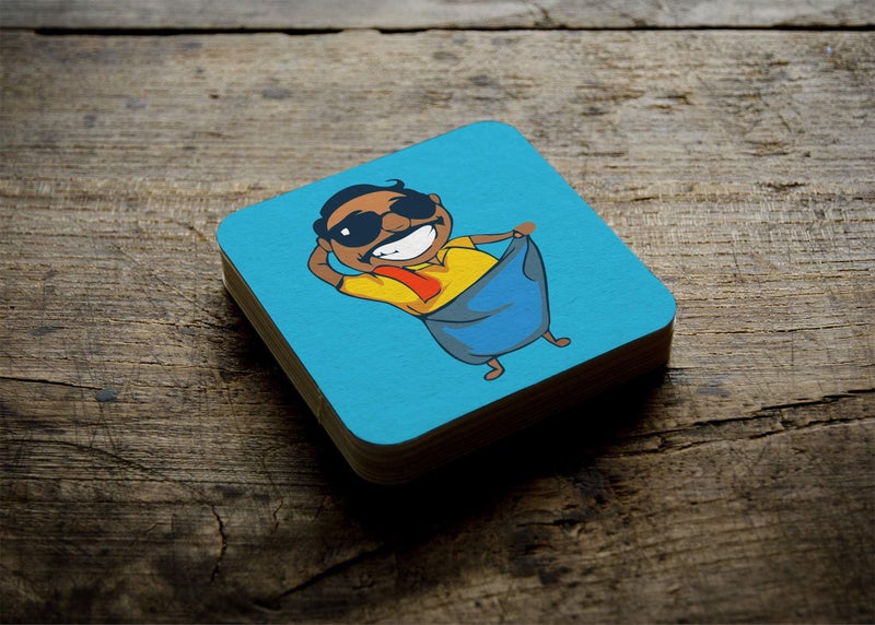 Yey Tea Coaster Set Stylish Anna Printed, MDF Wood Material Coasters for Home and Kitchen, Office Table, Dining Table, Home Decor (3.5x3.5 inches, Set of 4) - Image 3