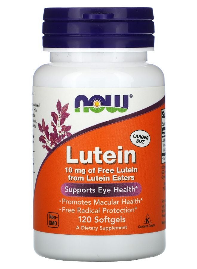 now Lutein 10 mg 120 Softgels
