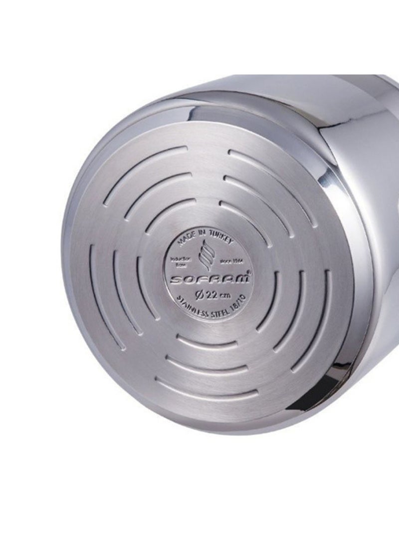سوفرام 6 Literسم قدر ضغط ستانلس ستيل سوفرام مقاس 6 لتر silver - Image 4