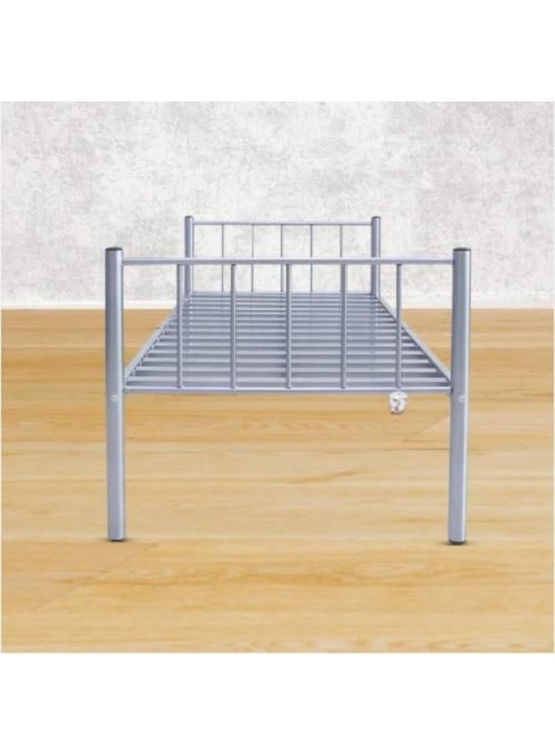 اي بي اكس هوم سرير مفرد بإطار معدني متين لغرفة النوم وغرفة المعيشة، سهل النقل، إطار سرير معدني، مقاس 90 × 190 سم - متين وأنيق (161-SR، بدون مرتبة) - Image 4