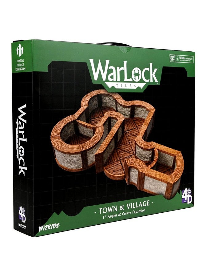 WiZKiDS Warlock Tiles: Expansion Pack - 1 in. Town & Village Angles & Curves | WizKids - Image 2