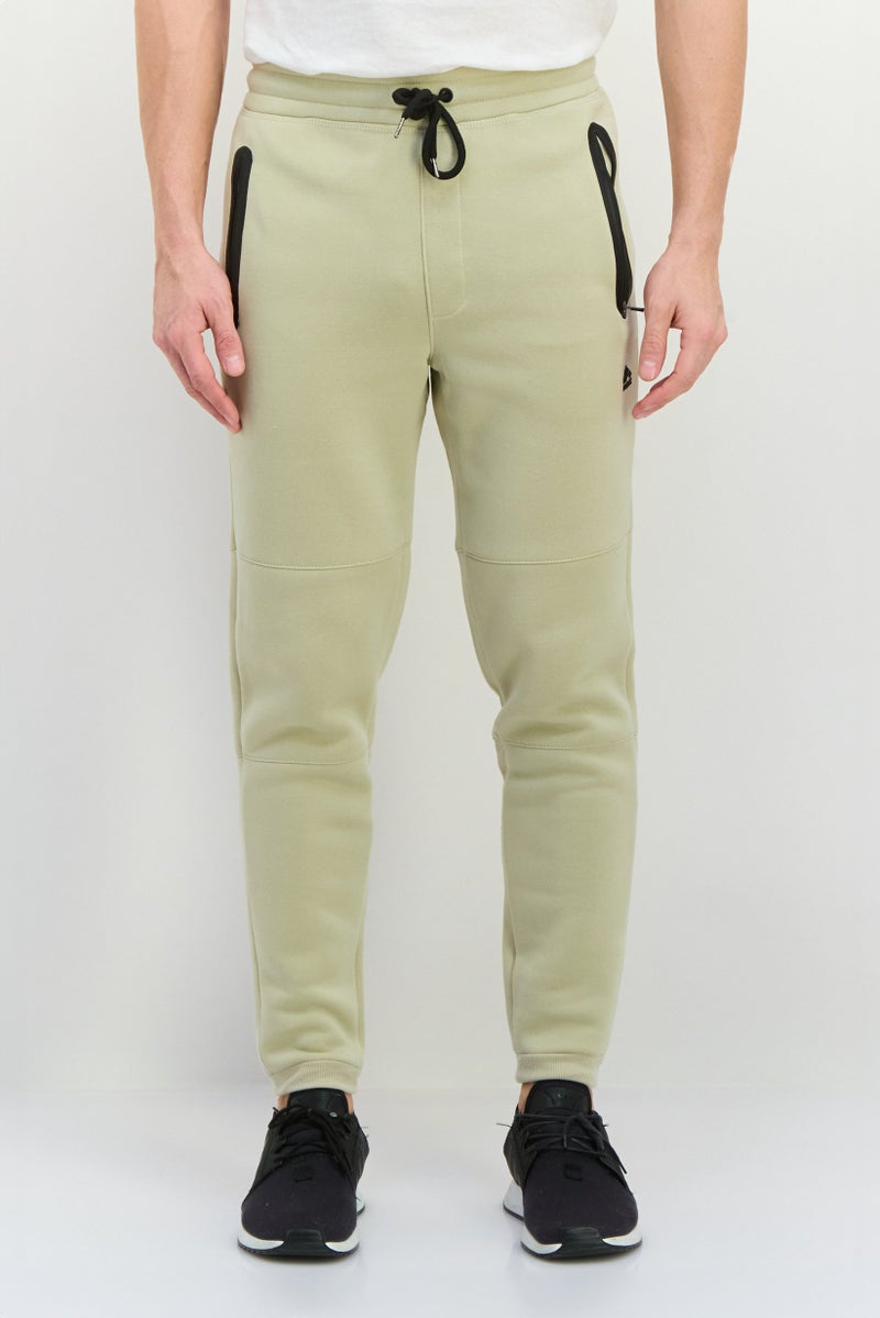 RBX Men Tapered Fit Outdoor Sweatpants, Beige  - Image 1