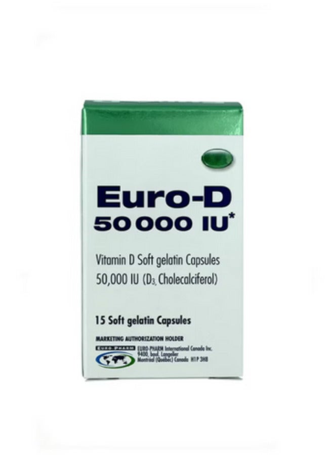 Euro Euro D 50000 Iu Capsules - 15'S