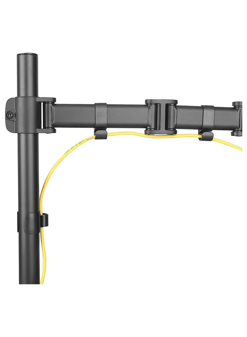 Full Motion Desk Mount (clamp & grommet) for 10-30" Monitor Screen, Height Adjustable - Image 4