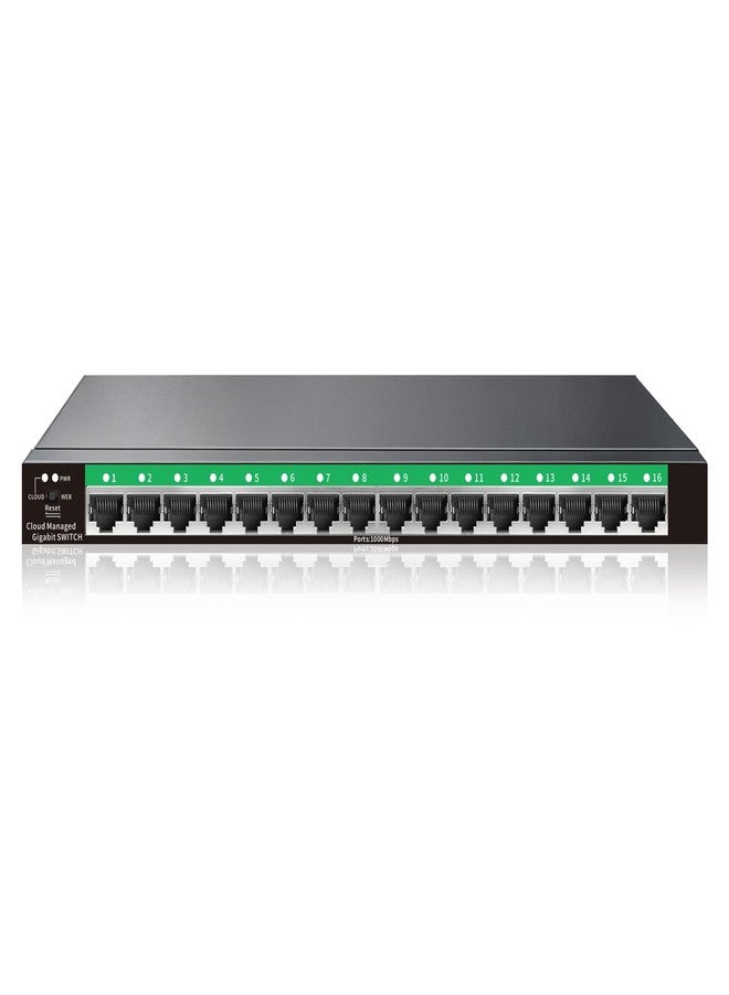 STEAMEMO 16 Port Gigabit Switch, Easy Smart Managed Ethernet Switch - Image 1