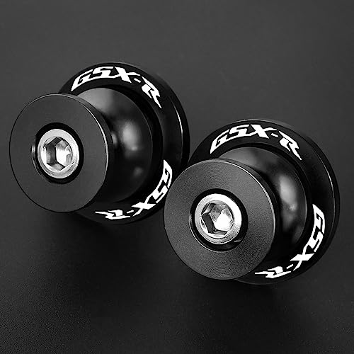 FREAXLL 2pcs M8*1.5 Motorcycle Swing Arm Sliders Spools 8mm for S-uzuki GSXR 600 750 1992-2024 GSX-R 1000 2001-2024 GSXS 600 750 1000 GSX-8R GSX-8S 2023 -Black - Image 2