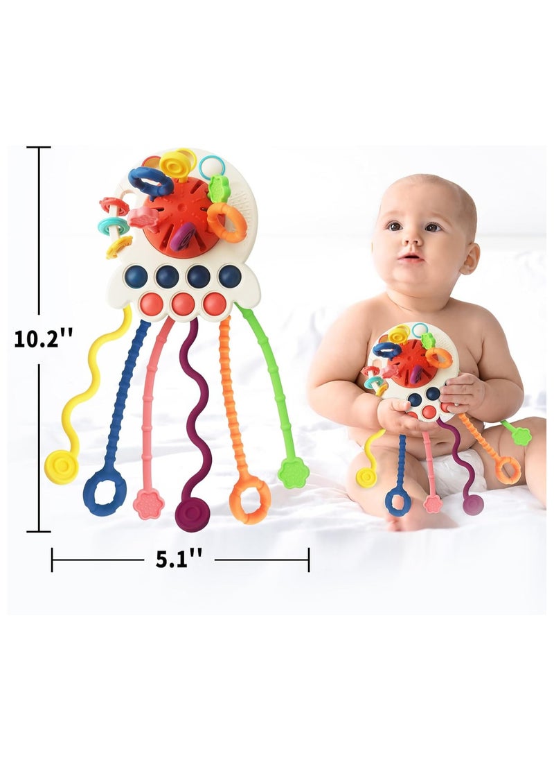 Octopus Silicone Pull String Learning Toys, Montessori Toys for Baby 6-12-18 Months(Red) - pzsku/ZB69679A10BF7D6C85697Z/45/_/1704805137/79ed41a1-c630-4fbc-9133-38e3471dcc28