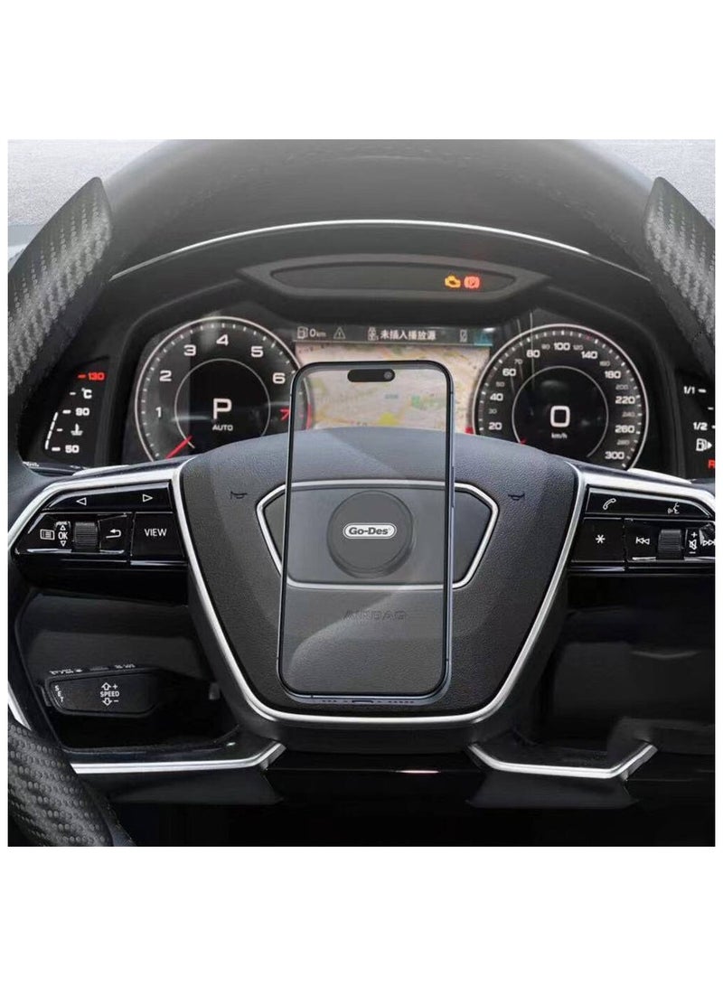 جو-ديز حامل هاتف السيارة بعجلة القيادة المغناطيسية القابلة للدوران 360 درجة - Image 3