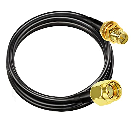 TUOLNK RPSMA Cable RG58 6.6 feet(2M) Reverse Polarity SMA Female to Male Extension Cable RP-SMA Cable 50ohm for RF Radio WiFi Antenna GPS Low Loss Antenna Coax Cable - Image 1