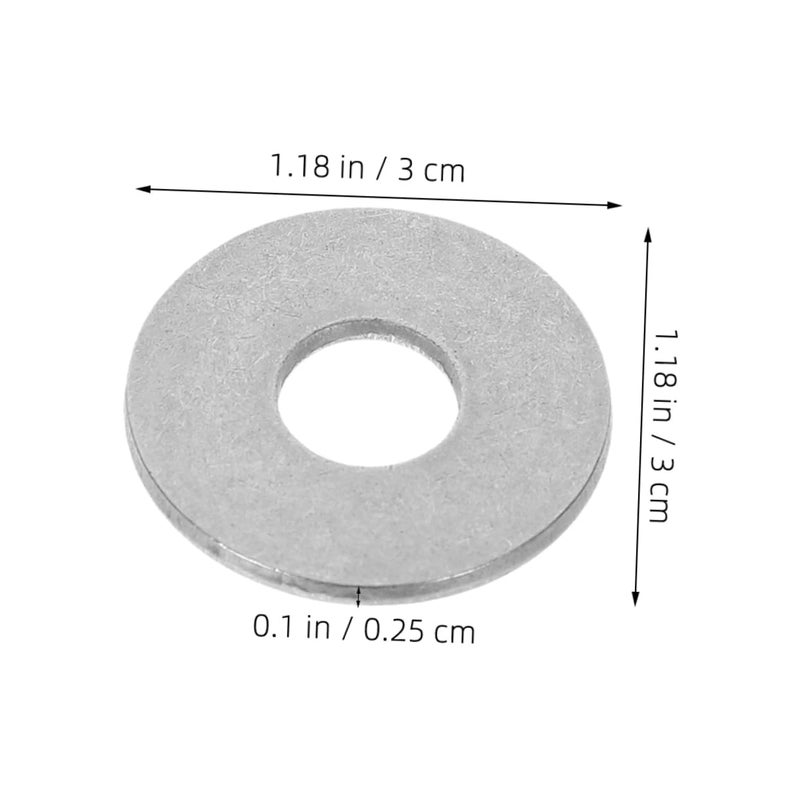 50pcs Stainless Steel Washer Flat Washers for Mechanical Repair Automotive Furniture Applications Reliable Gasket Replacements for Screws Bolts - Image 5