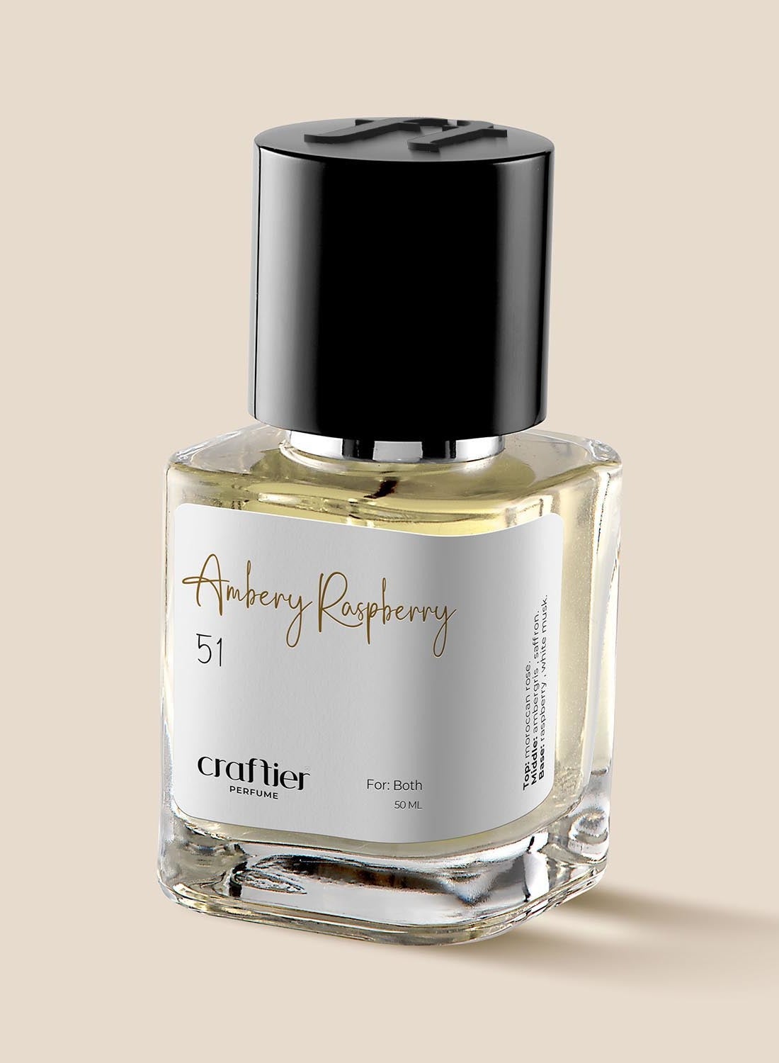 AMBERY RASPBERRY - Inspired of-SO AMBER, Eau De Parfum for Men & Women - 50ml, Long Lasting Ambery Fragrance Upto 36 Hrs, Travel Size Unisex Perfume