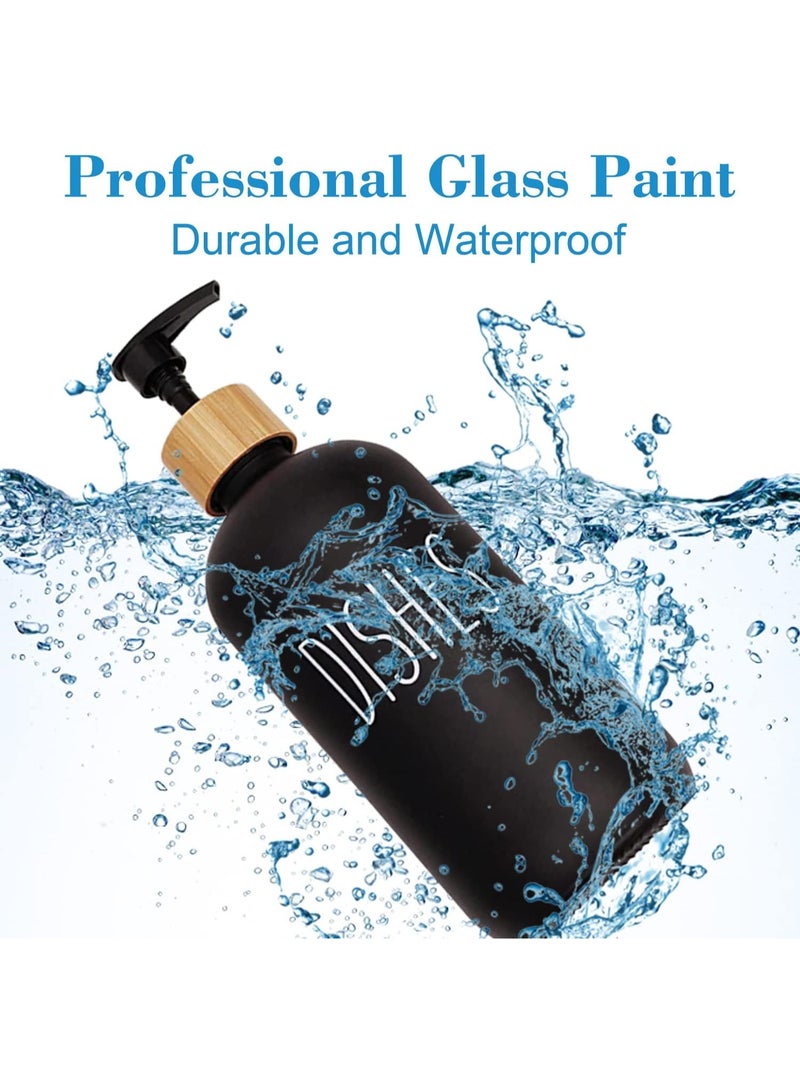 Glass soap dispenser with pump - for hands and dishes, for kitchen and bathroom sinks (multiple colors) - 1 piece - Image 5