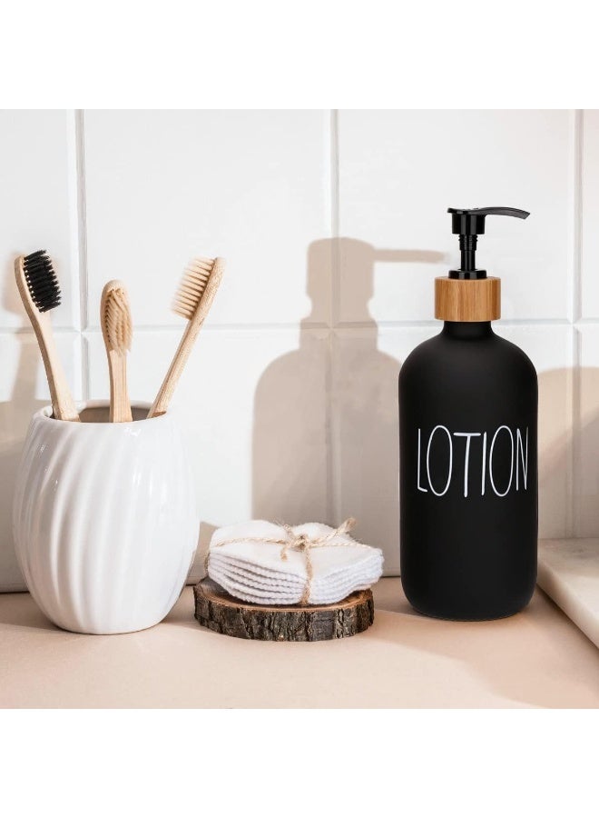 Glass soap dispenser with pump - for hands and dishes, for kitchen and bathroom sinks (multiple colors) - 1 piece - Image 1