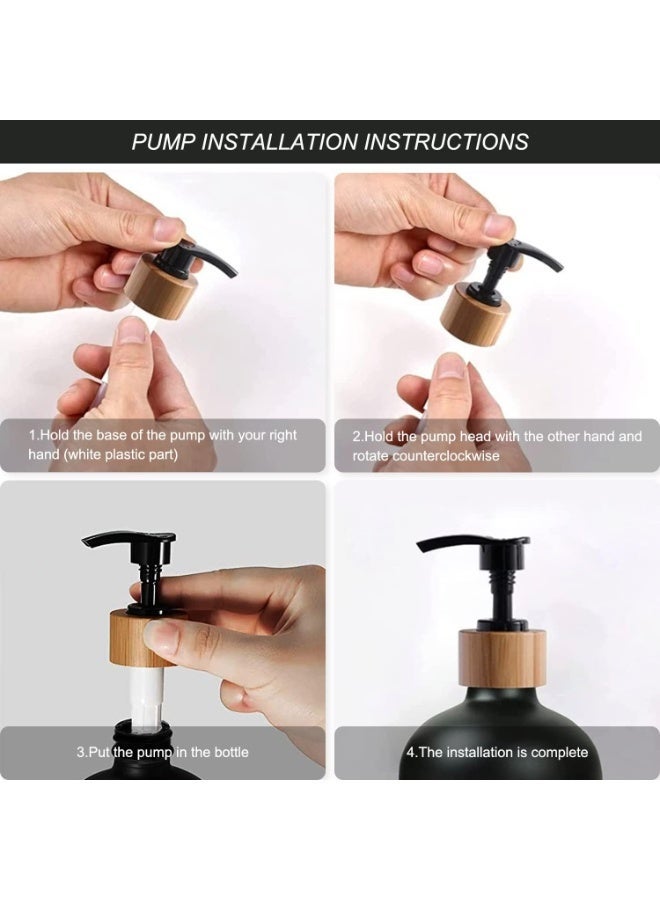 Glass soap dispenser with pump - for hands and dishes, for kitchen and bathroom sinks (multiple colors) - 1 piece - Image 3