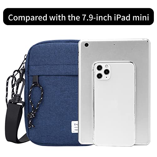 Vaupan Small Crossbody Bag Shoulder Bag For Men, Women Mini Messenger Bag Water Resistant Satchel Bag for Work Travel Business (Blue) - Image 4